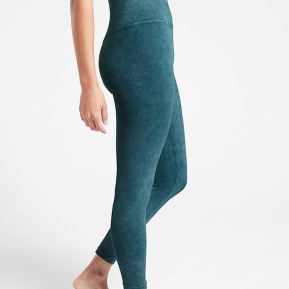 NWOT Athleta Blue Elation Garment 7/8 Leggings - Picture 3 of 9